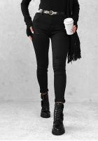 Pantaloni din denim mom fit Give It Everything negre
