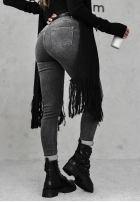 Pantaloni din denim mom fit Give It Everything gri închis