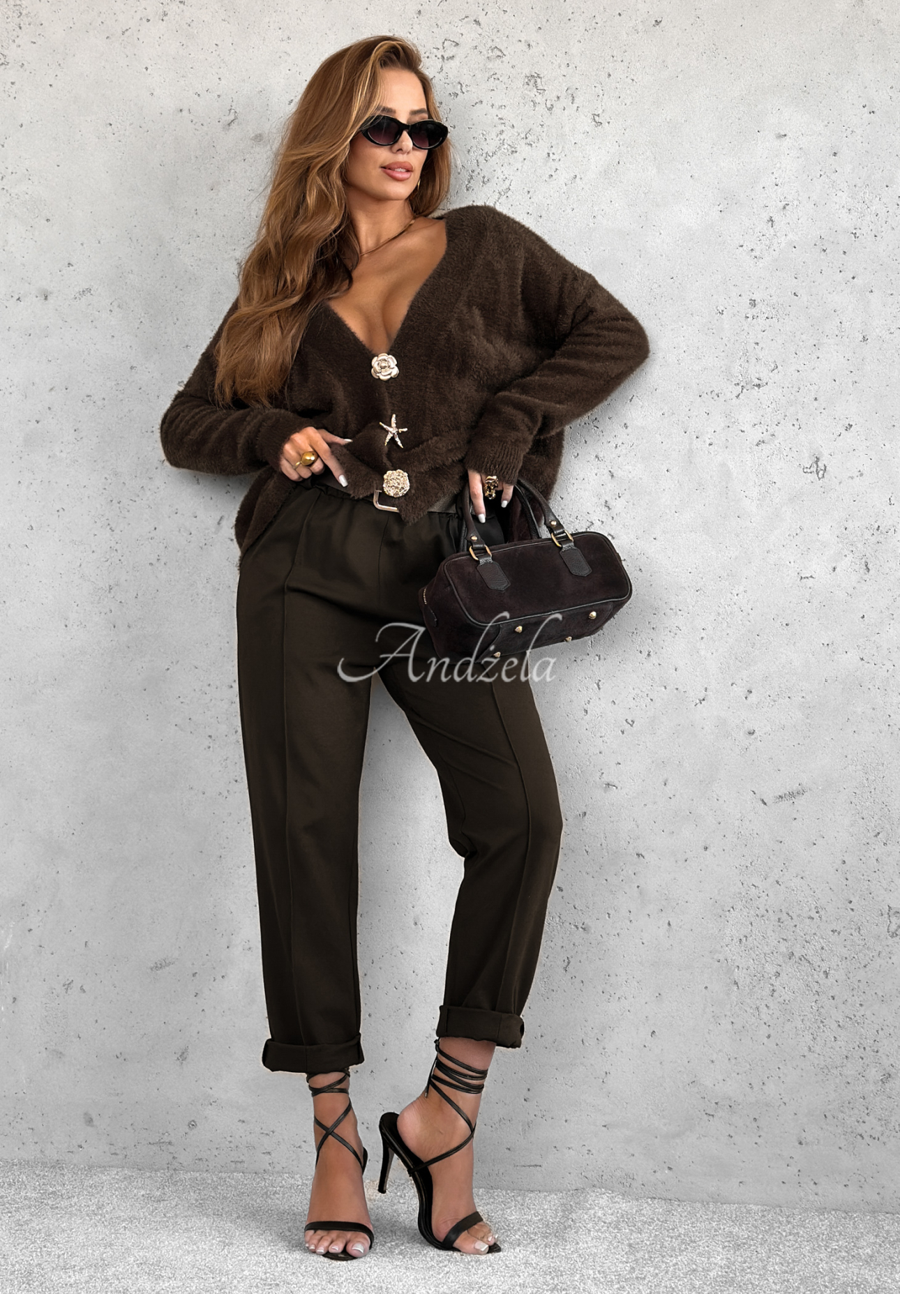 Cardigan scurt din alpaca Fluffy And Cute