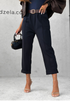Pantaloni z paskiem Can’t Unsee bluemarin