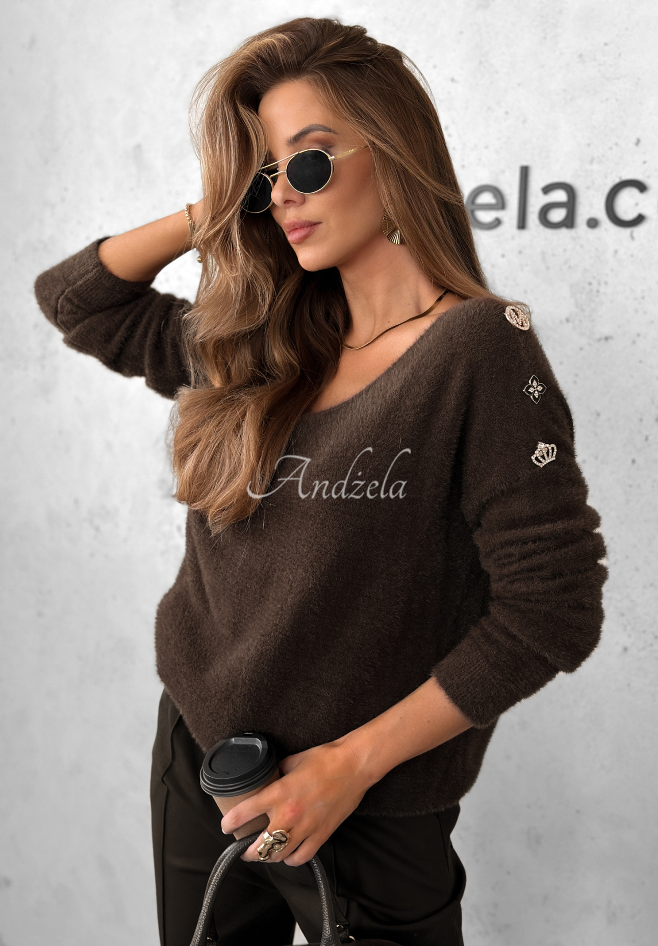 Pulover de alpaca Teddy Fluff