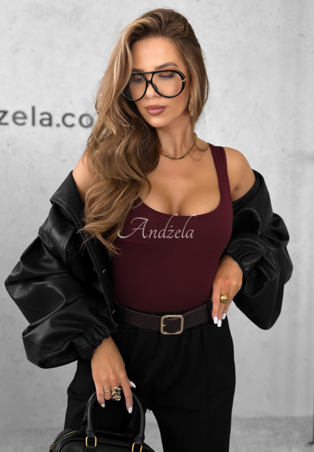 Top                                                   din viscoză All Coming Back cu decolteu