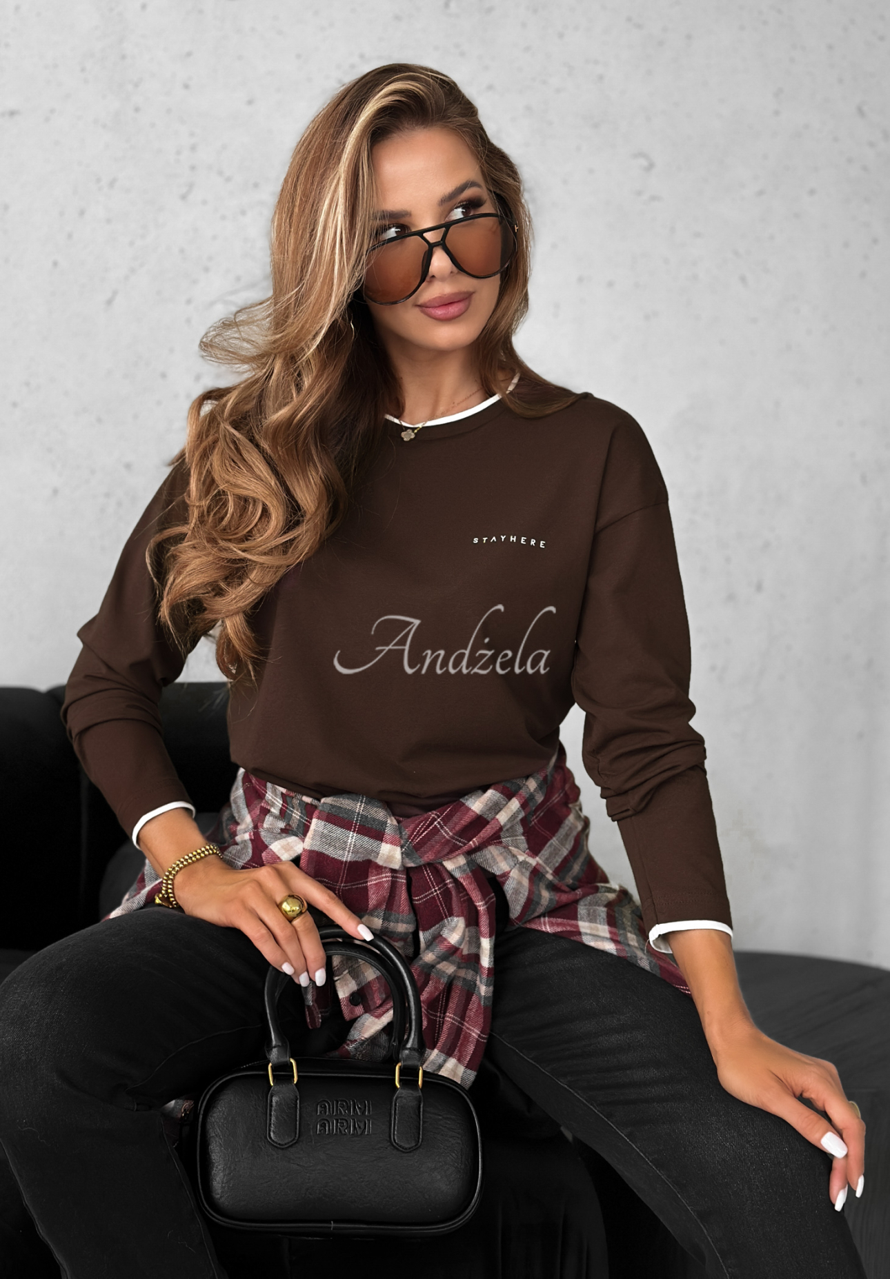 Bluză din bumbac cu mâneci lungi Just A Dream