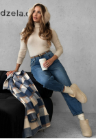 Pantaloni din denim balloon Still Feel It albastre