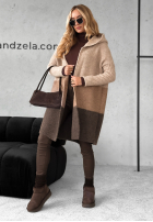 Długi Cardigan Show Me More bej