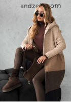 Długi Cardigan Show Me More bej