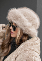 Căciulă bucket hat z futerkiem Winter Cuddles bej