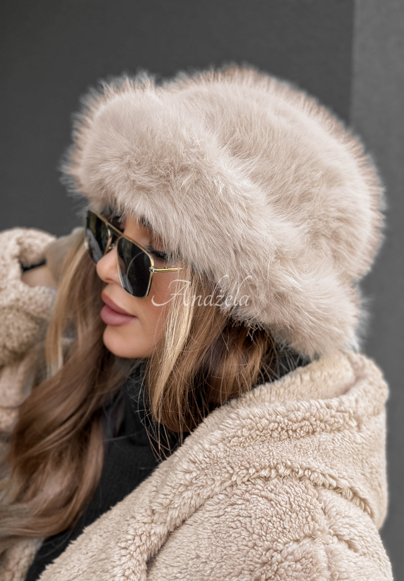 Căciulă bucket hat cu blană Winter Cuddles