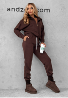 Compleu de trening Hanorac i Pantaloni Pause Time ciocolatiu