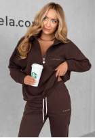 Compleu de trening Hanorac i Pantaloni Pause Time ciocolatiu