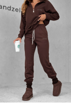Compleu de trening Hanorac i Pantaloni Pause Time ciocolatiu