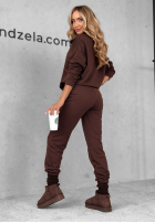 Compleu de trening Hanorac i Pantaloni Pause Time ciocolatiu