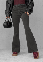 Pantaloni din denim dzwony Then & Now negre