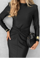 Dopasowana Rochie z rozcięciem Dance Of Dreams negru