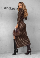 Rochie maxi w Buline Found You ciocolatie