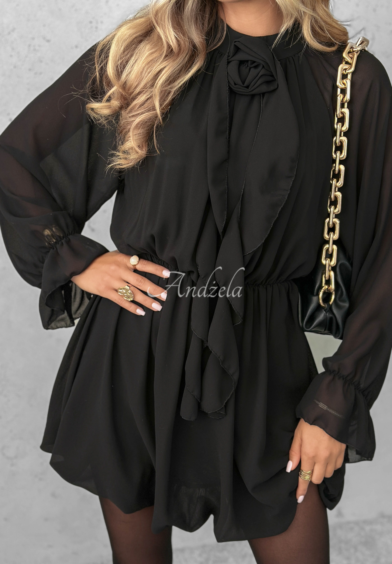 Rochie mini cu volănașe Not Just Dream