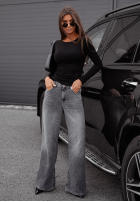 Wiskozowa Bluză longsleeve Basanti negru