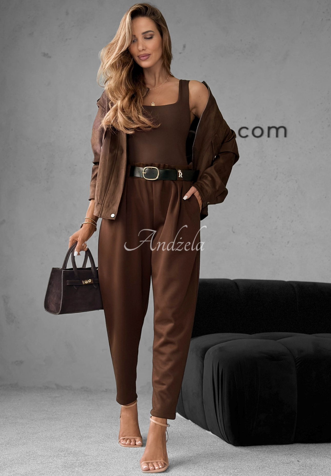 Pantaloni cu curea Dressed In Hope