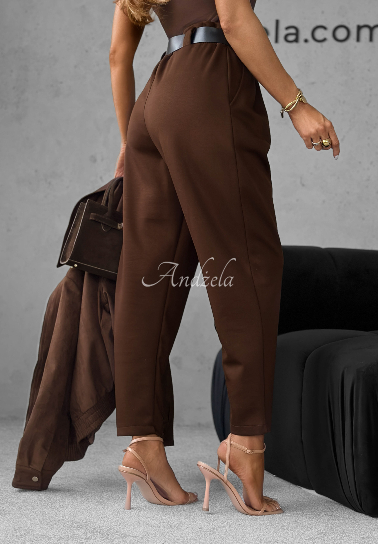 Pantaloni cu curea Dressed In Hope