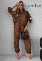 Compleu de trening Hanorac i Pantaloni Get It Now ciocolatiu