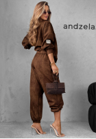 Compleu de trening Hanorac i Pantaloni Get It Now ciocolatiu