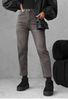 Pantaloni din denim Looking Back gri închis