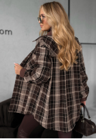 Cămașă w kratę Enjoying That ciocolatie