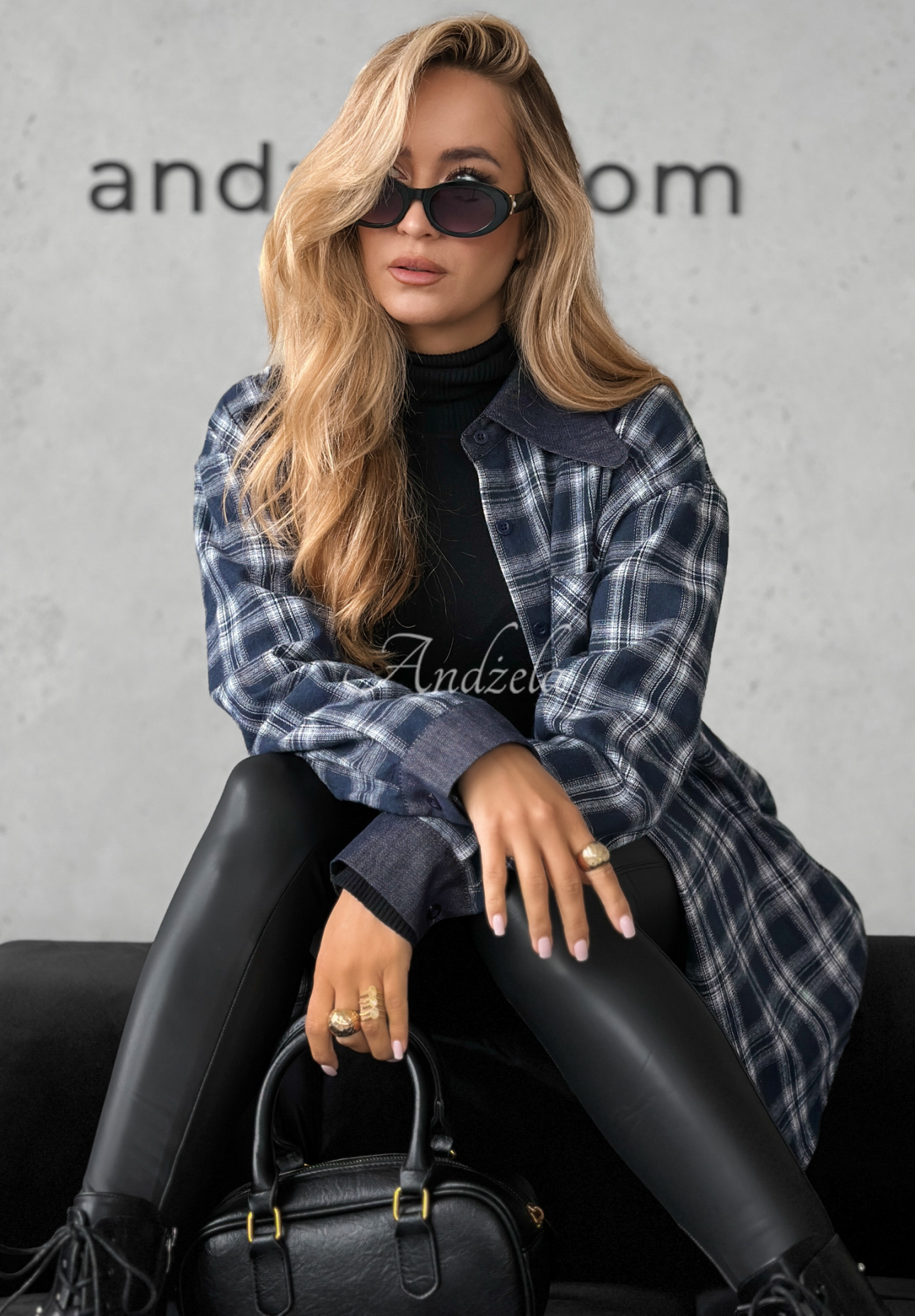 Cămașă din bumbac cu carouri Enjoying That