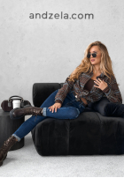 Pantaloni din denim mom fit Give It Everything bluemarin