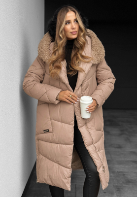 Geacă matlasată cu blăniță October Leaves