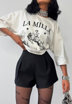 Pantaloni scurți din viscoză La Milla Off Today