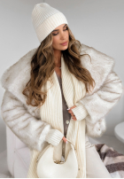 Compleu Căciulă, szalik, Mănuși 3in1 Winter Threads ecru