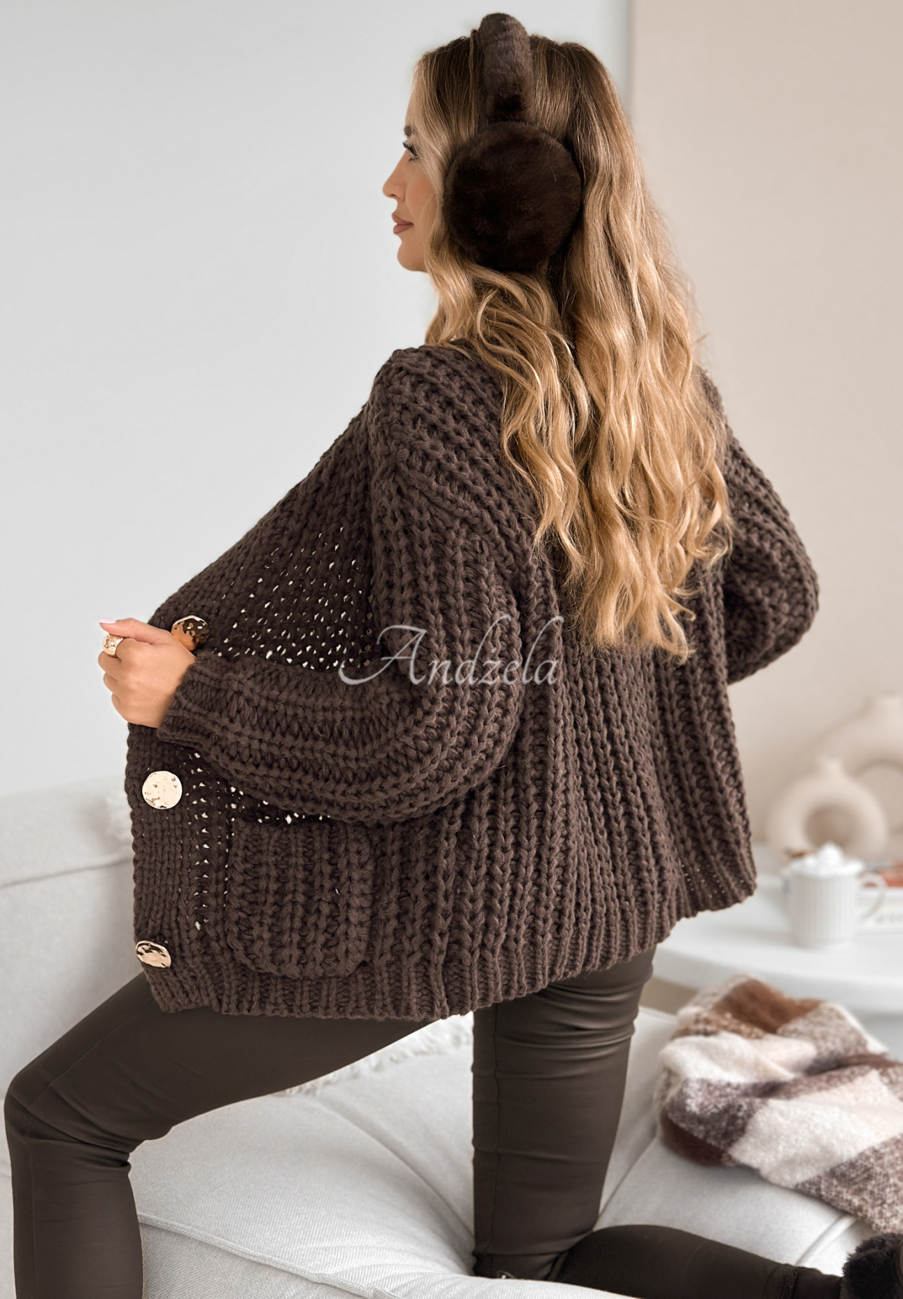 Cardigan scurt cu nasturi Autumn Lovers