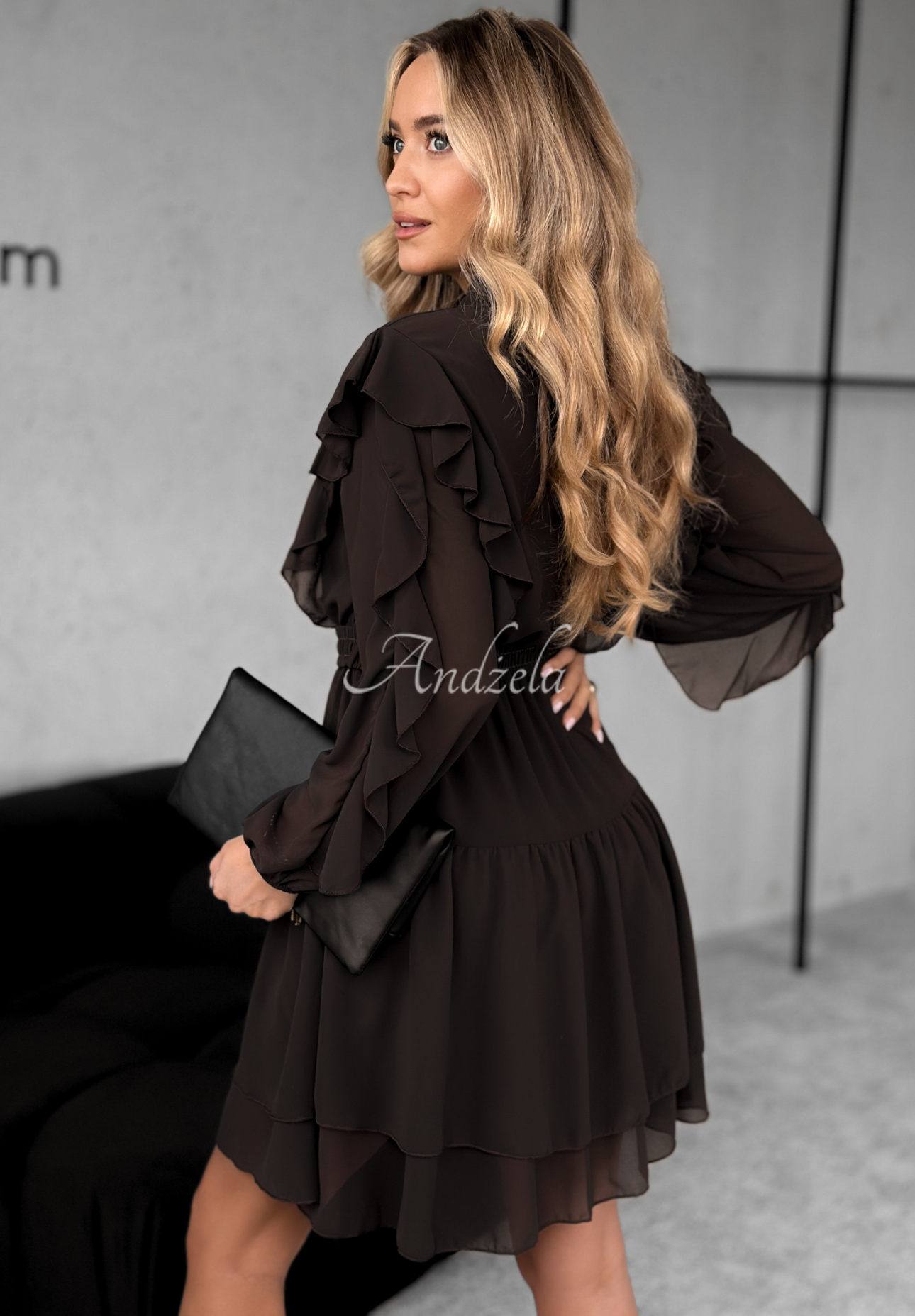 Rochie mini cu volănașe Without Words