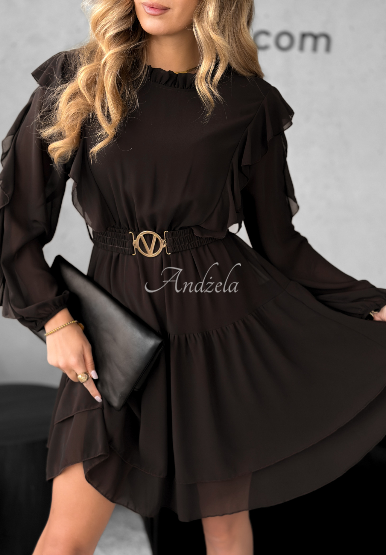 Rochie mini cu volănașe Without Words