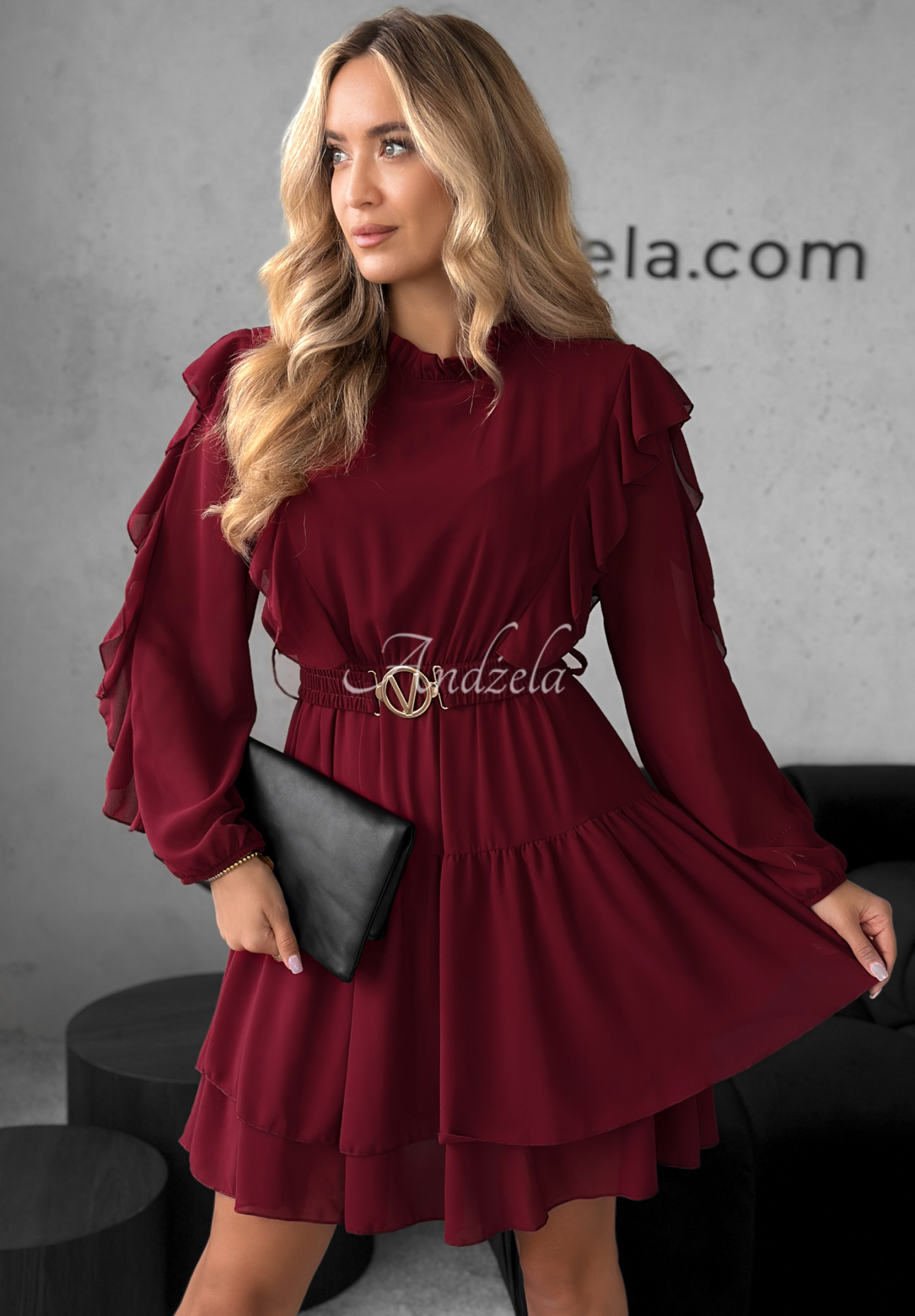 Rochie mini cu volănașe Without Words