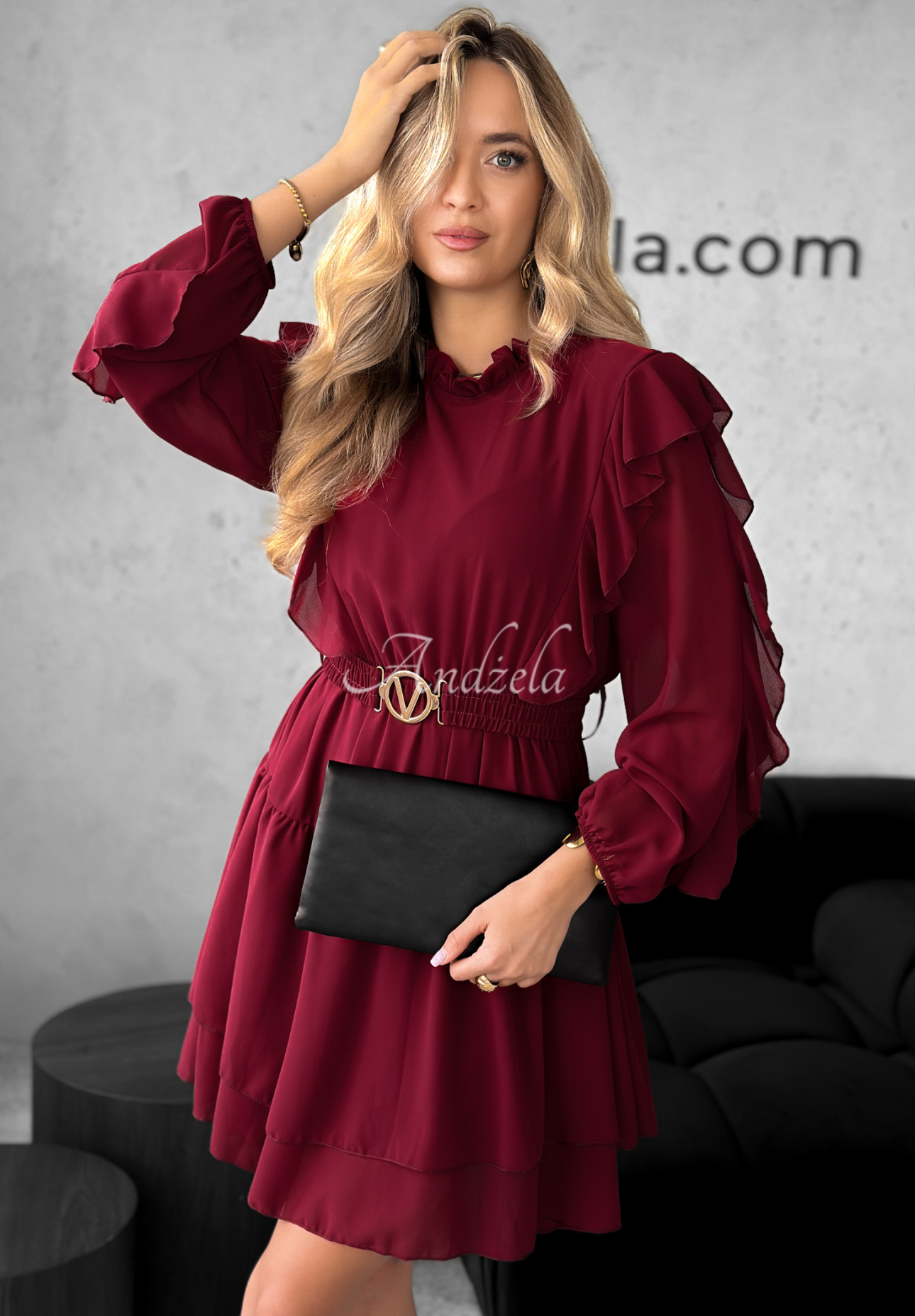 Rochie mini cu volănașe Without Words