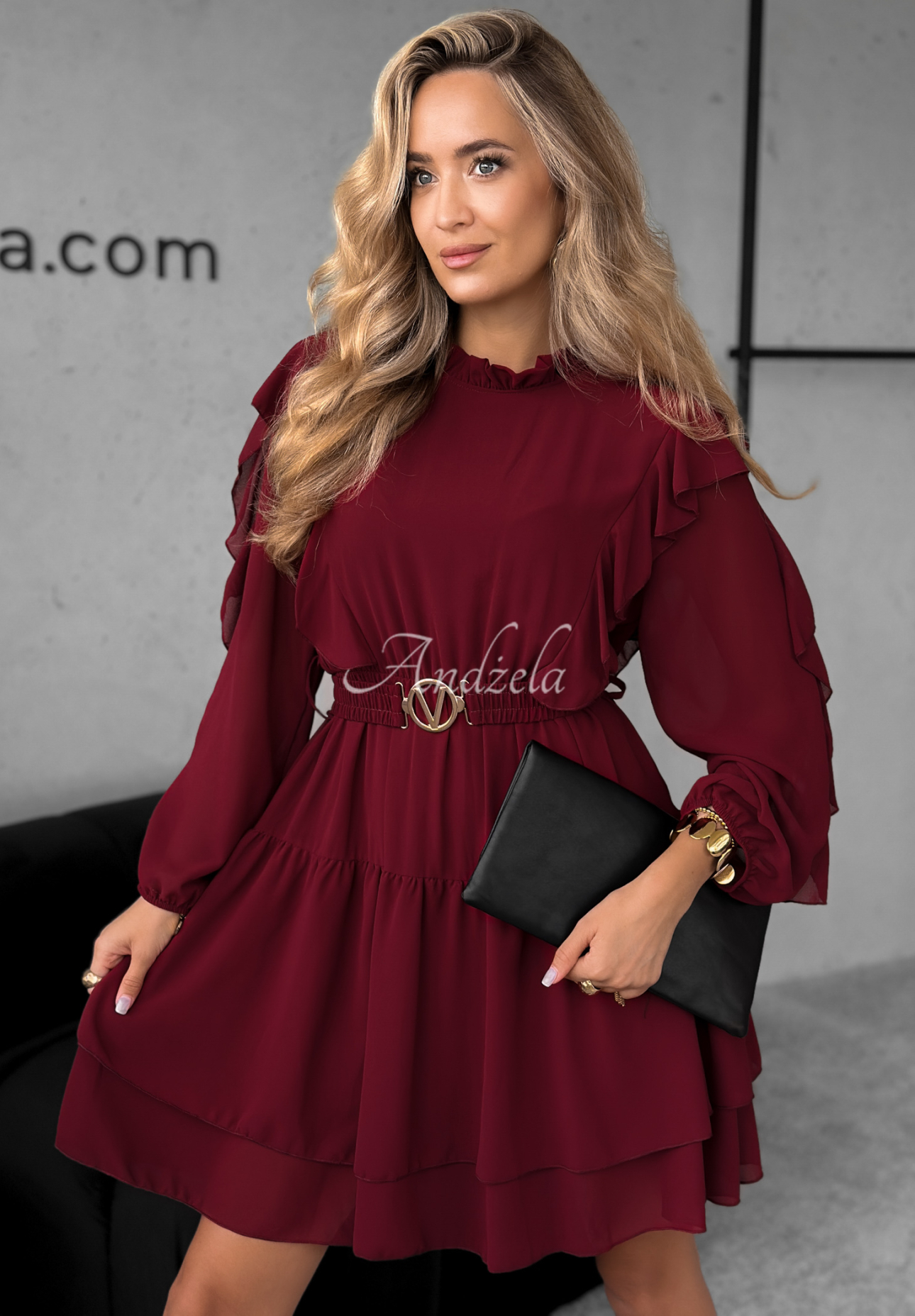 Rochie mini cu volănașe Without Words