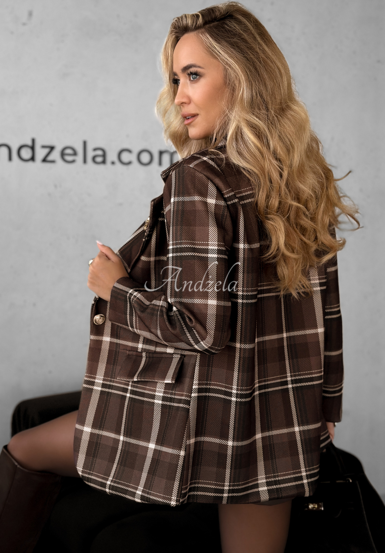 Sacou în carouri Let Me Know