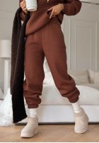 Compleu de trening Hanorac i Pantaloni She Did That ciocolatiu