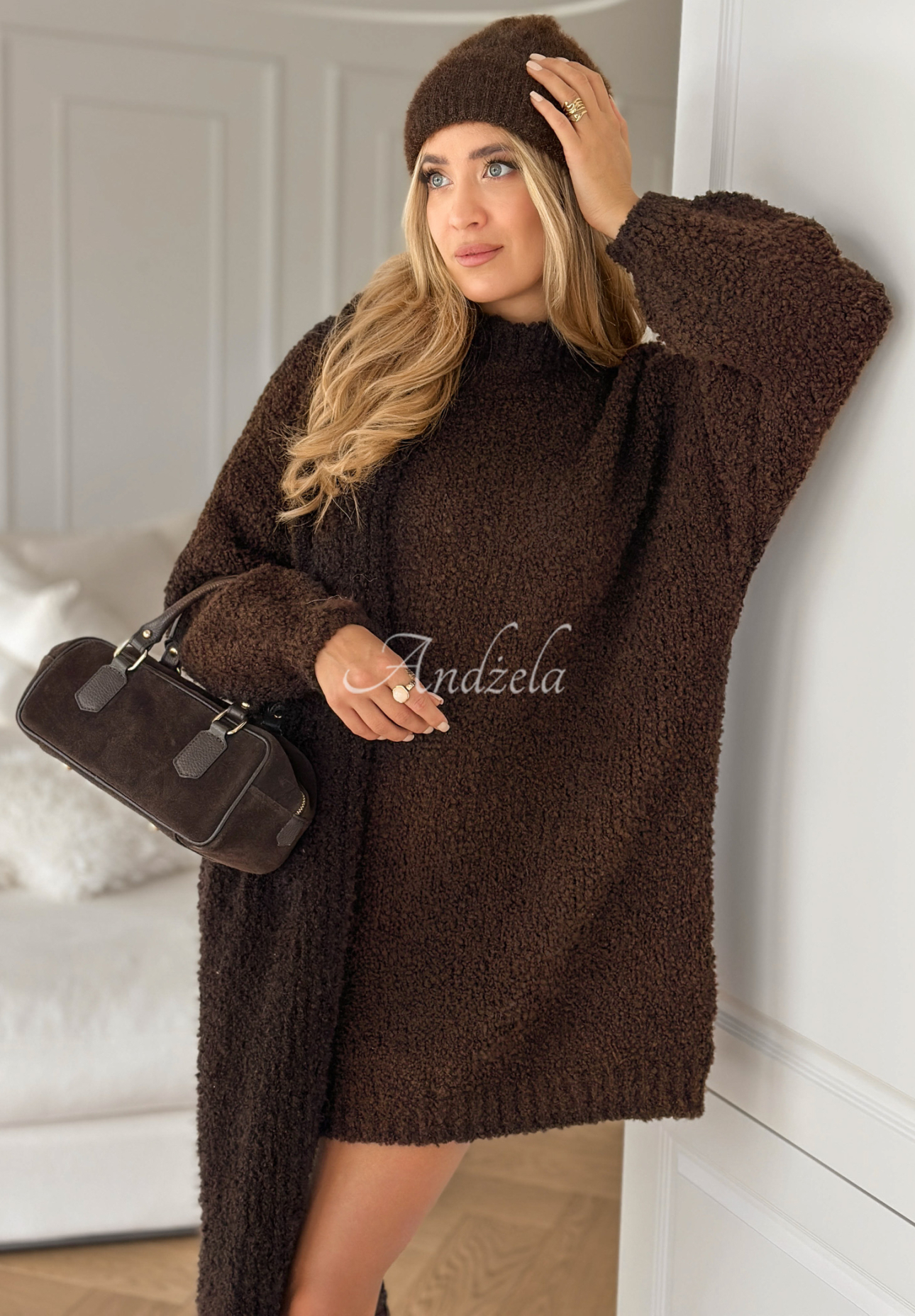 Rochie tricotată din lână și alpaca Sounds Like A Dream