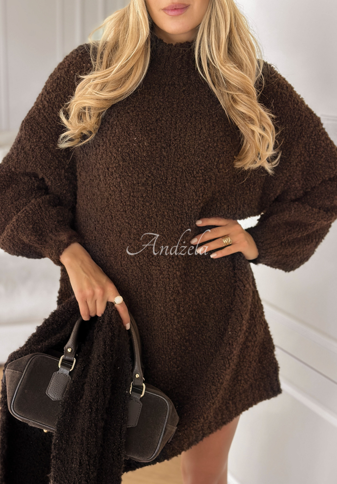 Rochie tricotată din lână și alpaca Sounds Like A Dream