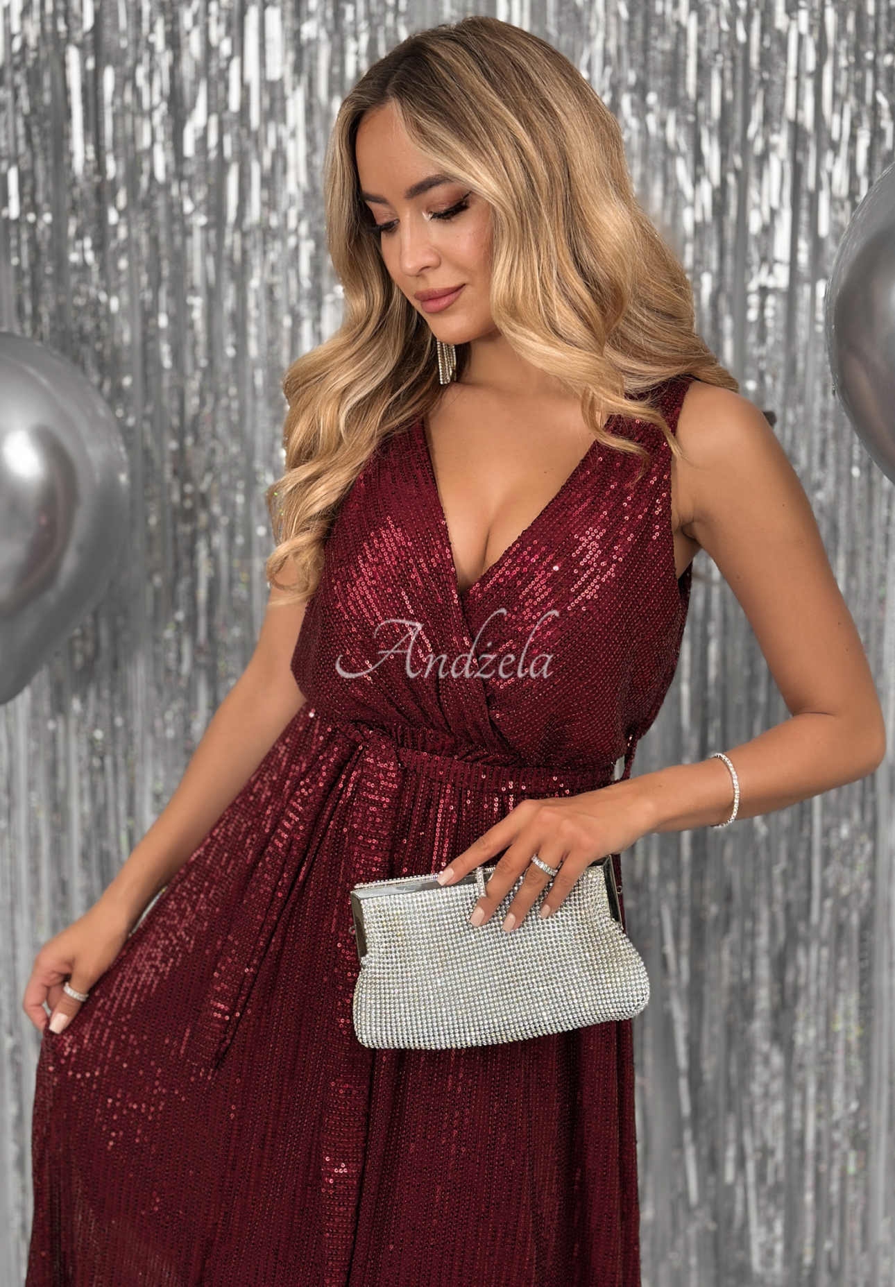 Rochie maxi cu paiete Endless Glitter