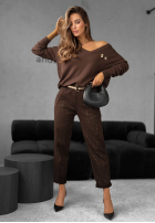 Ușor Pulover Dailies ciocolatiu