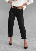 Pantaloni z paskiem Unlock Your Potential negre