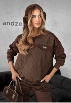 Compleu de trening Hanorac i Pantaloni Inside Out ciocolatiu