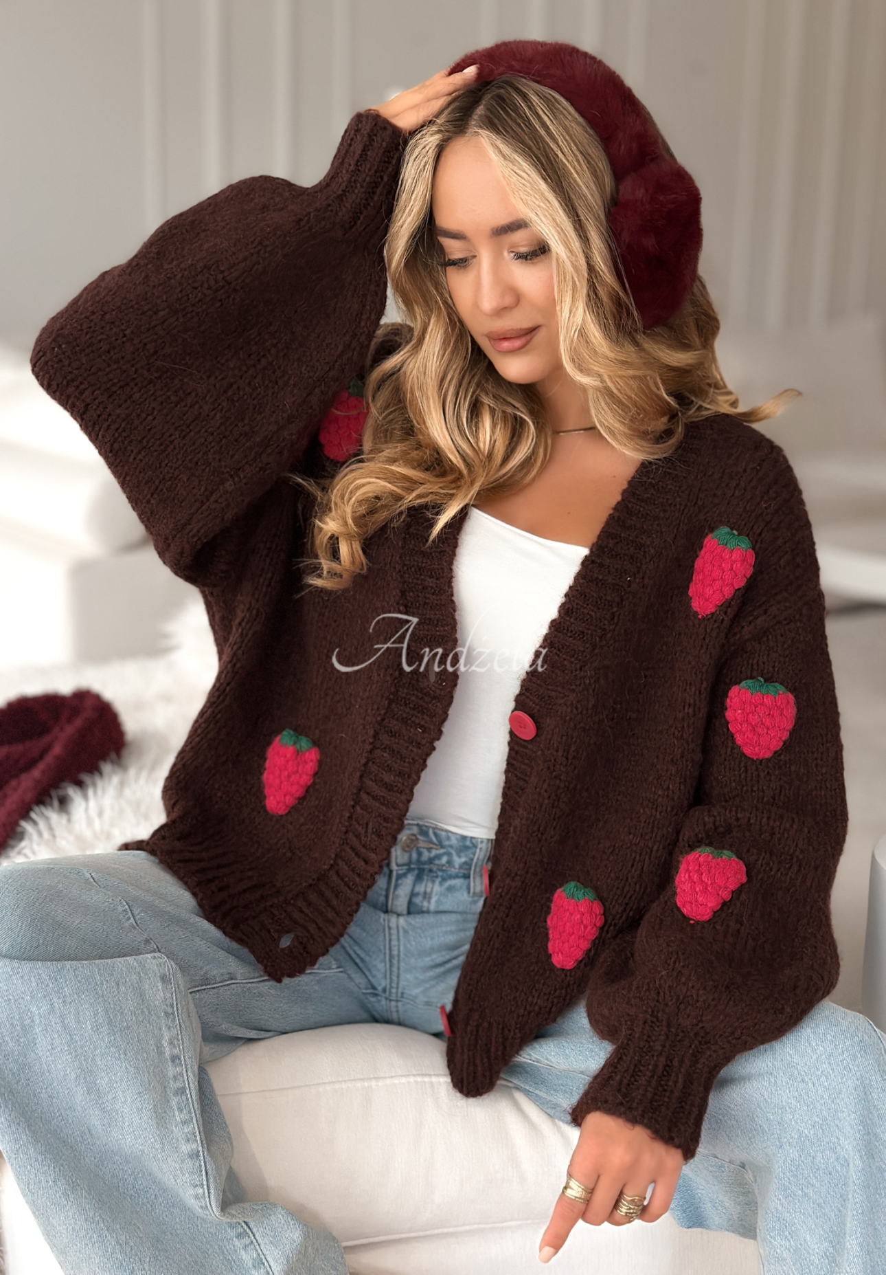 Cardigan încheiat Berry Lover