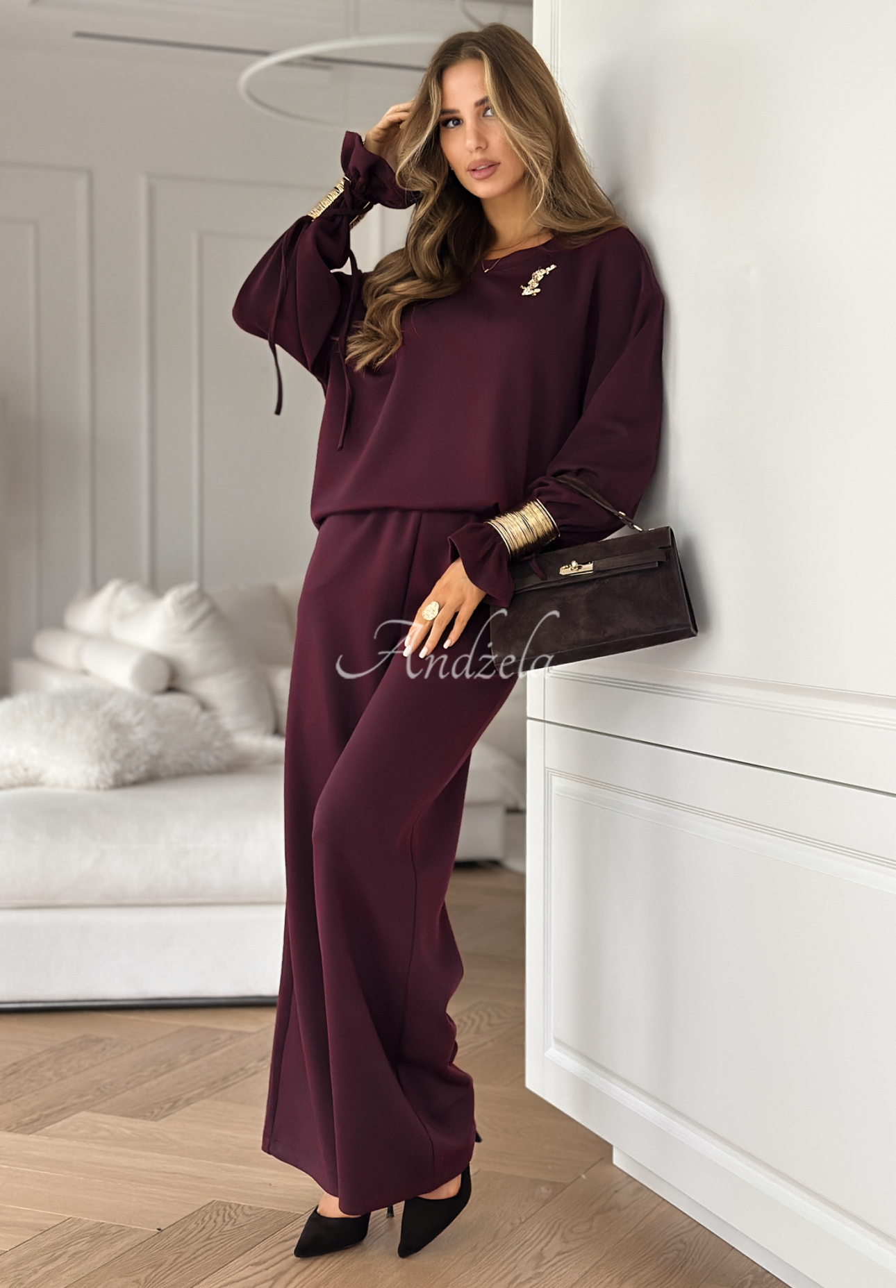 Set de trening din viscoză cu brățări Fit&Glam