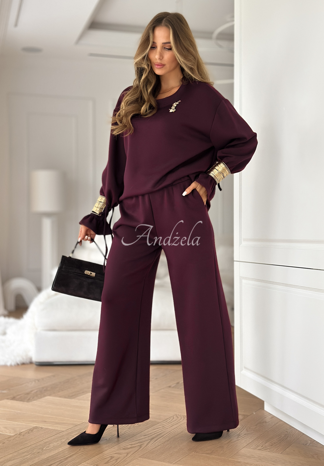 Set de trening din viscoză cu brățări Fit&amp;Glam