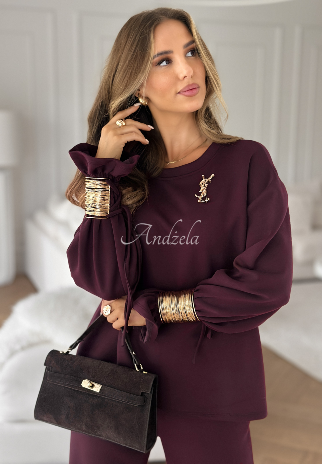 Set de trening din viscoză cu brățări Fit&amp;Glam